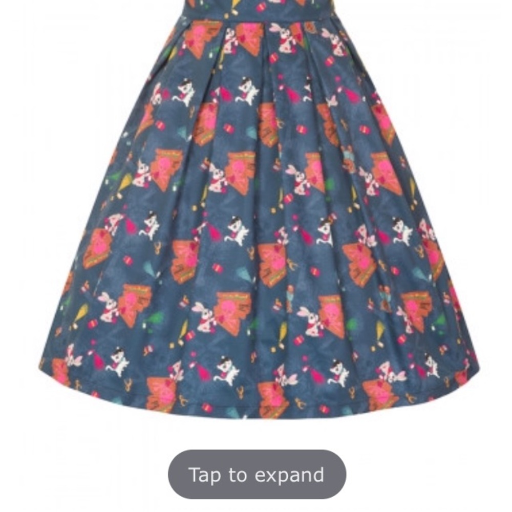 DANIELLA'TEAL GRAFFITI ANIMAL PRINT SWING SKIRT 6x